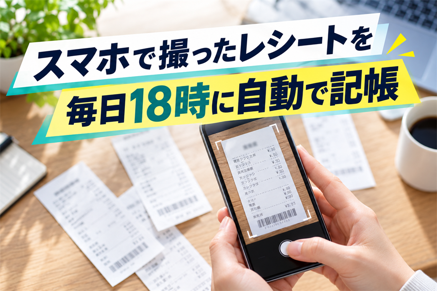 経理のレシート記帳を「確かめる仕事」に変える。ChatGPT×Googleドライブの自動記帳